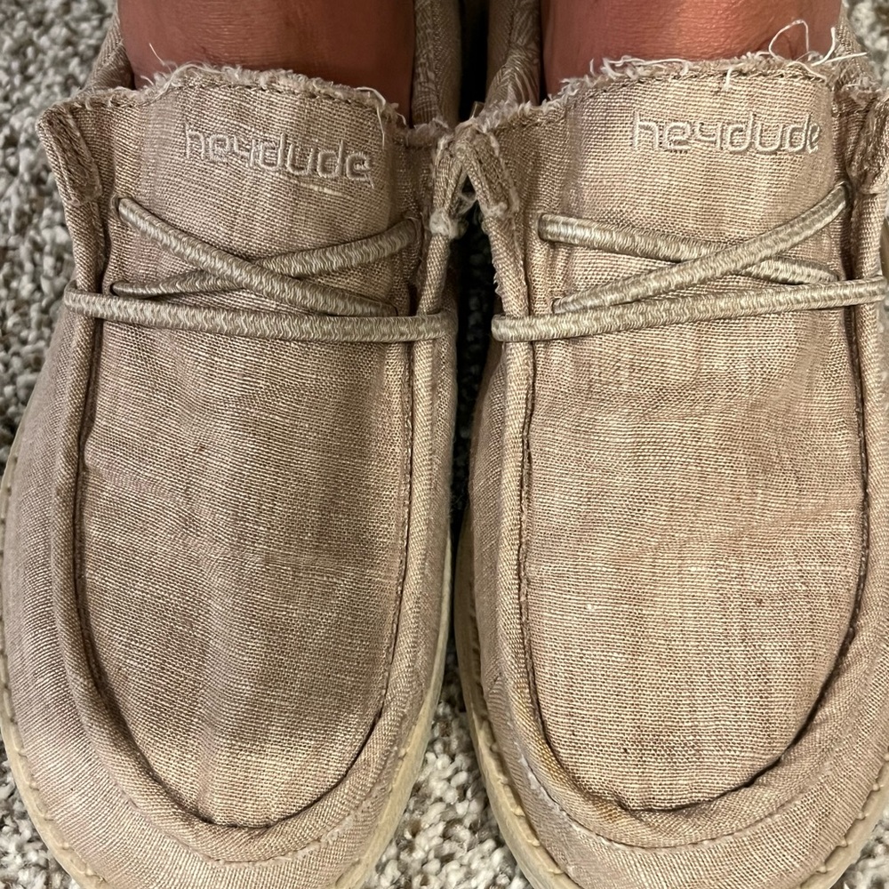 Boys Hey Dudes Woven Beige